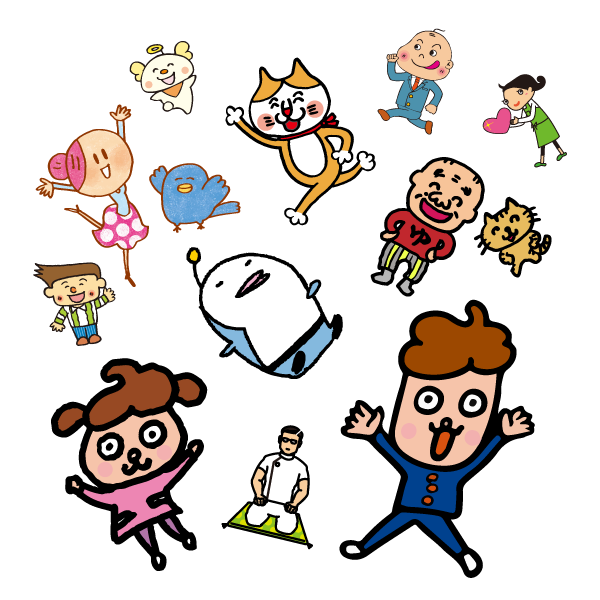 ぴぃくらぶのカレンダー・キャラクター